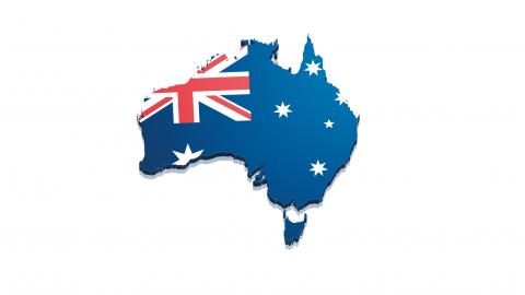 Landkarte Australien (Symbolbild)