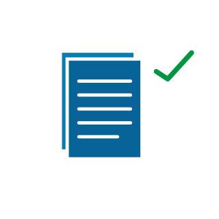 Symbol Antragsbearbeitung