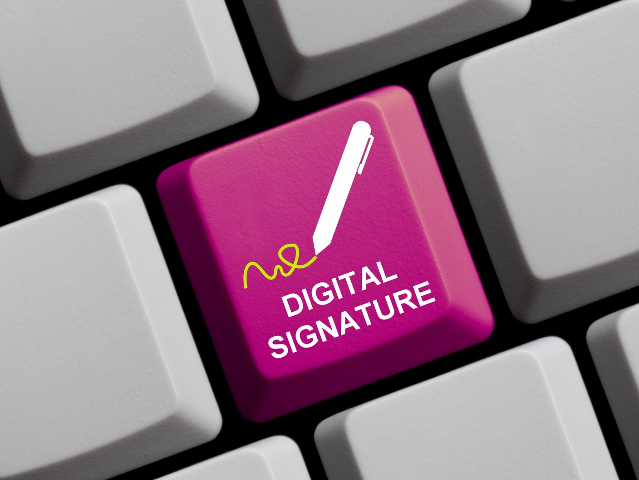Digitale Signatur (Symbolbild)