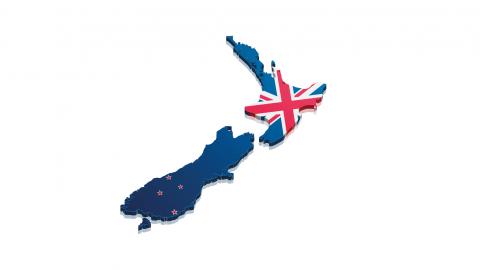 Landkarte Neuseeland (Symbolbild)