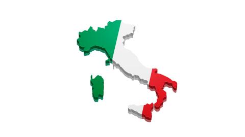 Landkarte Italien (Symbolbild)
