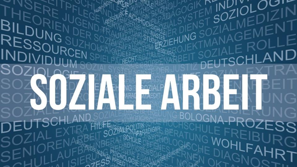 Schriftzug "Soziale Arbeit" (Symbolbild)