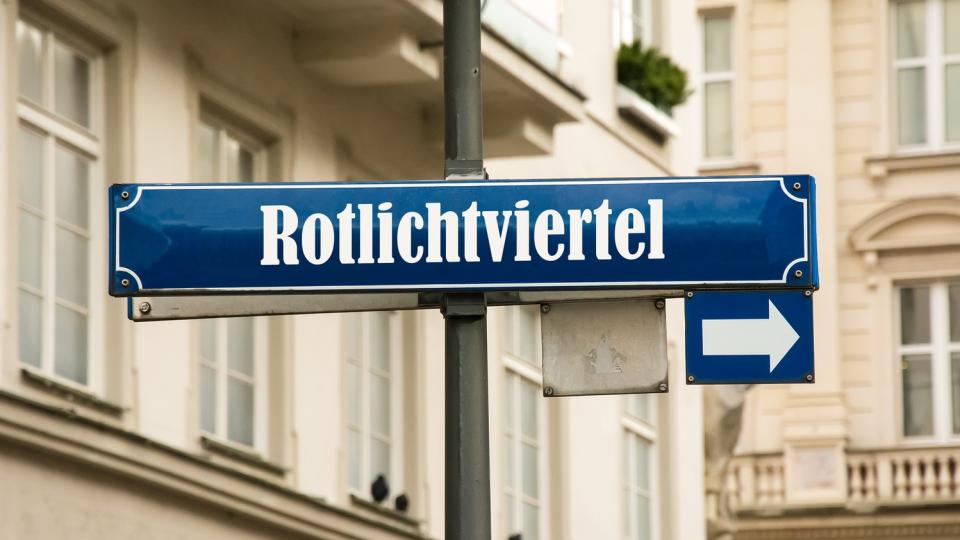 Straßenschild "Rotlichtviertel" (Symbolbild)