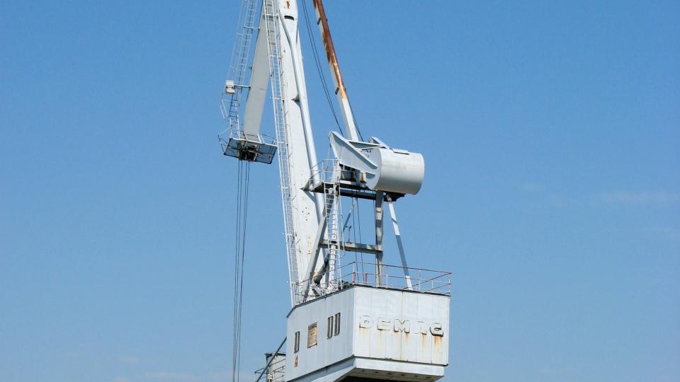 Kran am Hafen