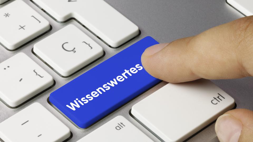 Tastatur mit Schriftzug Wissenswertes