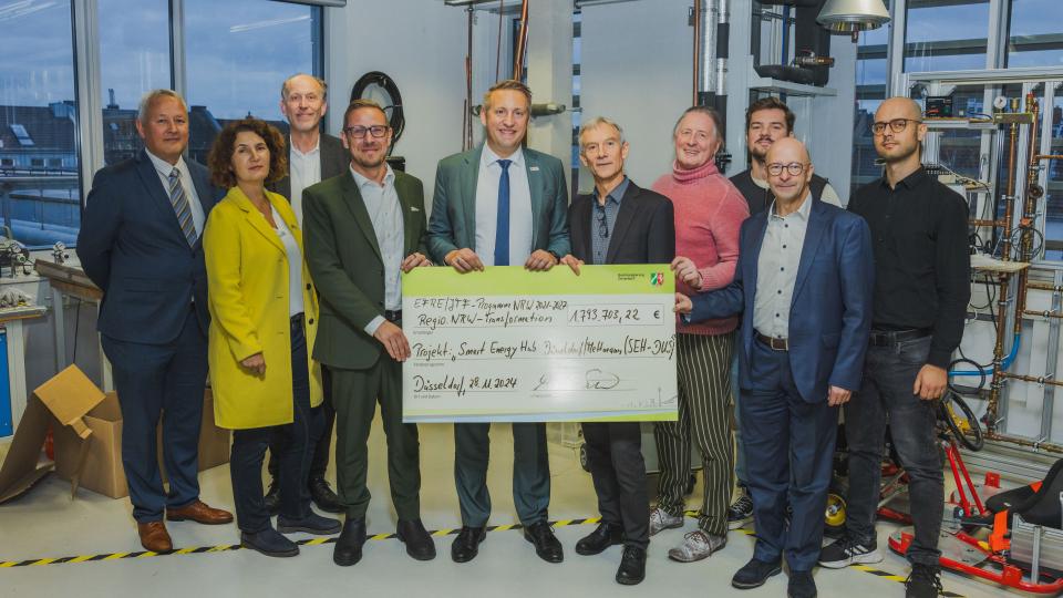 Förderbescheidübergabe Hochschule Düsseldorf - Smart Energy Hub