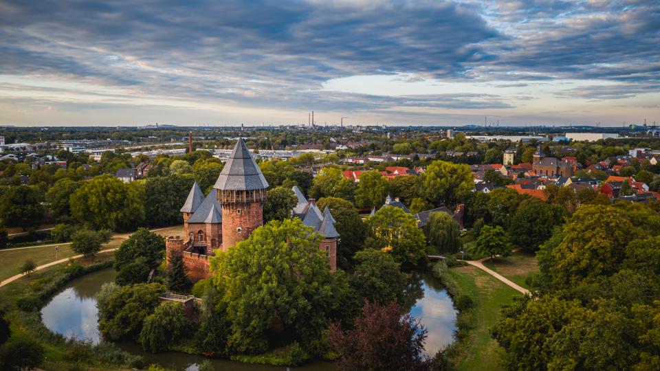 Krefeld von oben (Symbolbild)