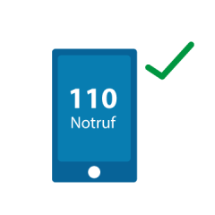 Symbole Kampfmittelfund - Notruf