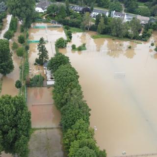 Hochwasser in der Düssel im Juli 2021