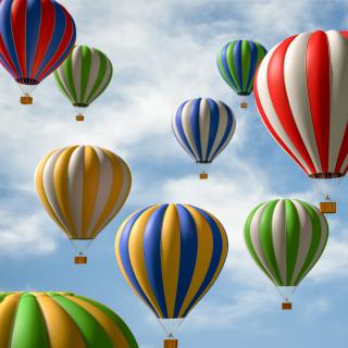 Heißluftballons (Symbolbild)