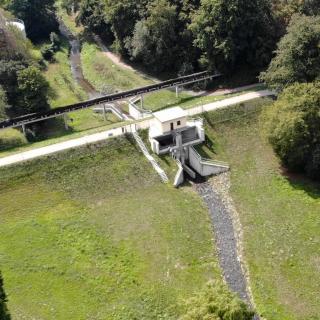 Hochwasserrückhaltebecken Itterbach Kuckesberg in Haan