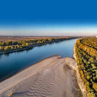  Rhein bei Niedrigwasser (Symbolbild)