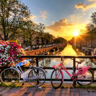 Sonnenuntergang in Amsterdam © dennisvdwater - stock.abdobe.com