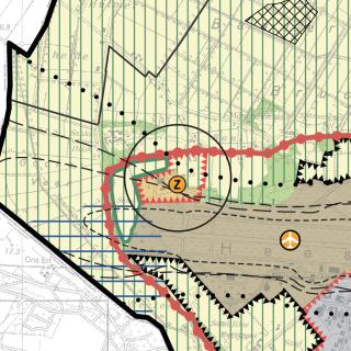 Auszug aus den zeichnerischen Festlegungen des Regionalplans Düsseldorf (RPD) in der Fassung mit den geplanten Änderungen (Aufstellungsbeschluss)