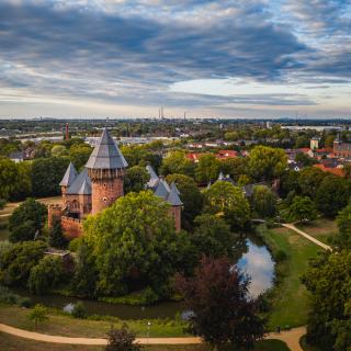 Krefeld von oben (Symbolbild)